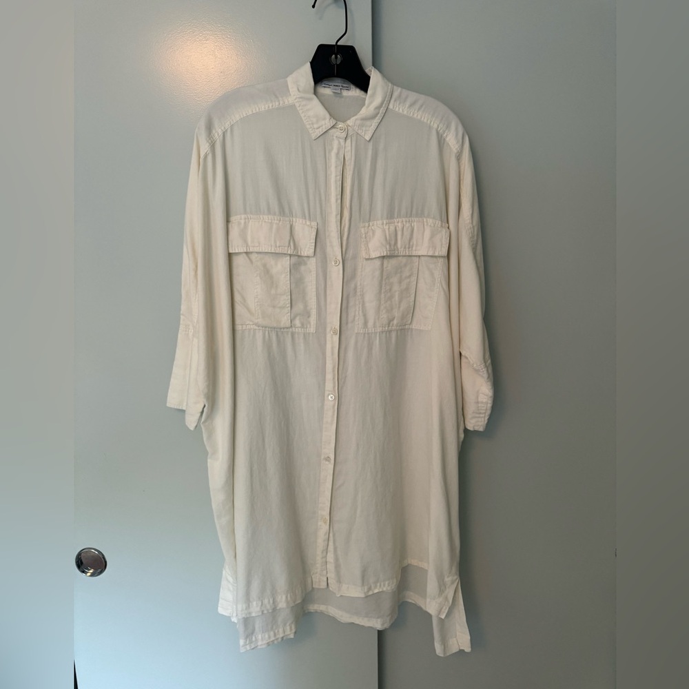 James Purse Cotton Shirt Dress